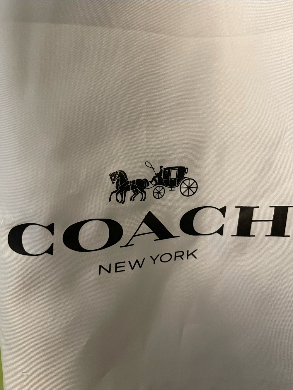 Coach dust bag